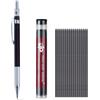 MROOFUL Set di matite meccaniche da 2 mm, 36 mine colorate, matita da 2,0 mm, 2B, per scrittura artistica, schizzi, disegno (set nero)