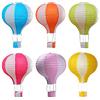 Famgee appeso mongolfiera set di lanterne di carta decorazioni per festa di compleanno matrimonio festa di Natale Decor Gift Stripe set confezione da 6 pezzi 30 cm (30,5 cm)
