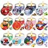 Amicably 12 Pezzi Candele Profumate Natalizi, 100% Cera di Soia Naturale, Pensierini Natalizi, set regali donna, Adatto per Compleanno Matrimonio Bagno Yoga
