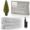 Nordstern Rete luminosa a LED, bianco caldo, 160 LED, tenda luminosa per interni ed esterni, 2 x 1 m, luci di bosso luci natalizie, cielo stellato