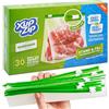 XupZip Sacchetti per Congelatore per Alimenti, Sacchetti a Chiusura Lampo con Cursore per Impieghi Gravosi, Sacchetti Ermetici con Fondo Espandibile, Senza BPA, Mezzo Gallone / 2,27 L