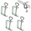 ROEOWENE 4pcs Morsetto a C 50mm Morsetti da Falegname Piccoli Morsetto da Tavolo Morsetti di Fissaggio Morsettos a Vite Regolabile Morsettos Apertura Grande C Clamp per Lavorazione Legno DIY,Saldatura