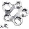 GYSRXS 10 Misure Chiave Rompigetto Rubinetto Chiave Aeratore Rubinetto in Lega di Zinco Chiave Multifunzione Utilizzato per Sostituire Cucina e Bagno Aeratori(Argento)