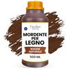Creative Deco Mordente per Legno a Base d'Acqua, Colore Quercia, 500ML, Vernice a Rapida Essiccazione, Non Tossica, per Pannelli Legno, Cemento, Mattoni, Carta da Parati | Efficienza anche al Esterno