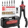 Joblikebrez Set di rivettatrice per inserti filettati con 200 dadi per inserti filettati | Mandrini M3 M4 M5 M6 M8 M10 | Set di pinze per rivetti filettati con custodia