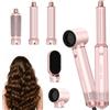 Dryhsip 5 In 1 Spazzola Asciugacapelli Regalo, Air Styler Per Capelli Ad Aria Calda, Hair Airstyler Hairstyler Arricciacapelli, Set Spazzole Con Phon/Phone Multifunzione Lissante Rotonda - Sakura