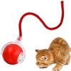 Joyan Giocattoli interattivi per gatti elettrici, giocattolo per gatti auto-occupazione, ricarica USB Magic Ball cane 3 modalità di lavoro palla interattiva con coda per gatti e cani