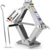 alca 436200 Forbici Cric X-Power, 2 tonnellate | Sella girevole, regolabile in altezza, utilizzabile con azionamento a manovella, in acciaio Q235, peso 3,3 kg