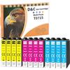D&C T0715 Cartucce d'inchiostro Compatibili per Epson T0712 T0713 T0714 per Epson Stylus D92 SX218 D78 SX410 DX4400 DX7400 B40W BX300F BX610FW DX4050 DX7450 DX8400 SX400 B X600FW DX8450 DX9400F SX110