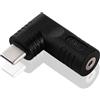 KUOQIY 65W PD USB C a DC Adattatore, Jack DC 2.5x0.7 mm Ingresso a USB-C Type-C Angolo 90 Gradi Spina di Alimentazione Adattatore di Ricarica, per Telefono, Laptop