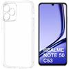 SEAHAI Trasparente Cover per Realme Note 50/Realme C53/Realme C51, Ultra Sottile ed Elegante AntiGraffio Antiurto Anti Scivolo Plastica Dura PC + TPU Silicone Bumper Custodia, Nero