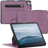 ZUGU CASE iPad Air Custodia 13 (M4 2026/M3 2025/M2 2024) & Pro 12.9 (3a/4a Generazione) Cover Protettiva, 10 Angoli Regolabili Magnetico, Ricarica di Apple Pencil, Auto Svegliati/Sonno [Bacca viola]