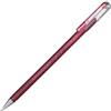 Pentel K110 Dual Metallic Hybrid Dual Metallic Gel Roller, Glitzer Gel, 1 pezzi, 2 diversi colori, effetto Viva/carta rosse 0,5mm pink/met. pink