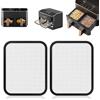 Vurlexat 2 Pezzi Paraspruzzi in acciaio inox a maglia fine per Cosori Airfryer 8,5L/Dual Blaze TwinFry 10L, Accessorio per Friggitrice ad Aria Antispruzzo Magnetico per Cosori CAF-R901-AEU 8,5L