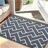Biscpro Zerbino per interni, 60 x 90 cm, con retro antiscivolo, assorbente e antiscivolo, per ingresso, interni, cucina, porta anteriore e posteriore, animali domestici e giardino, blu