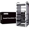 GeeekPi Cabinet server rack da 10 pollici per apparecchiature di rete, server, audio e video, DeskPi RackMate T2