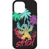 Disney Custodia per iPhone 15 Plus Disney Stitch Beach Vibes Hawai'i Hibiscus Fiori e Palme