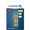 HÖGERT Technik - Set di 2 punte per avvitamento PZ2 da 50 mm, in acciaio S2, rivestimento TiN, profilo sottile, antiscivolo, attacco esagonale da 1/4, DIN 3126, per avvitatore senza fili e senza fili