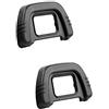 Komet D7000 Eyecup fotocamera oculare mirino per Nikon D7000 D600 D80 D90 D40 D50 D200 D300, sostituisce Nikon DK-21 (confezione da 2)