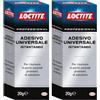 Loctite Adesivo Universale Istantaneo, Colla cianoacrilica universale, Cianoacrilato trasparente, Colla per metallo e gomma, 1 Tubetto da 20g (Confezione da 2)