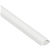 D-Line Micro+ 1M2010W, Passacavi, Canalina Passacavi, Canalina Copricavi, Canalina Passacavi Pavimento - 20 x 10 mm - 1 m Lunghezza - Bianco