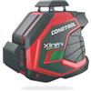 CONDTROL - Laser a linea verde XLINER QUATTRO 360G - Portata di livello 40 m - 2 linee + 1 punto idraulico a terra - Bluetooth - Garanzia 2+1 anni - Fornito con accessori
