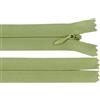 cyclingcolors 2x Cerniera invisibile N°3 60 cm - chiusura lampo in poliestere con cursore, estremità aperta, per cucito sartoria abbigliamento giacche cappotti - verde scuro
