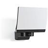 Steinel Faretto LED XLED PRO 240 nero, 19,3 W, 3000 K, luce bianca calda, 2124 lm, con supporto da parete angolare
