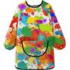 Grembiule Impermeabile A Maniche Lunghe Per Bambini - Con Tasche, Per Pittura, Cucina E Attività Artistiche, Taglia Unica (80-100 Cm)