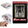 GAROMIA The Body Deck Divertenti Carte da Gioco Trasparente Anatomia Umana Scheletro Immagine 3D del corpo umano Playing Cards Mannequin Body Deck Scheletro Carte da Gioco