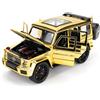 BGHSCA 1:24 G63 Pull Back Alloy Car Modello, auto giocattolo con effetti sonori e luminosi, modello di veicolo giocattolo ad alte prestazioni, regalo per ragazzi e ragazze di età compresa tra 3