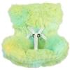 BOXOB Seggiolino Auto Bambole, Seggiolino Sicurezza Peluche con Clip Aria Condizionata per Bambole 17cm Divano Giocattolo Elegante Decorazioni per Auto Casa Display Scrivania (Verde Giallo Blu)
