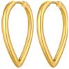 jiamiaoi Orecchini Cerchio Argento Donna Oro bianco Orecchini Donna Argento 15mm