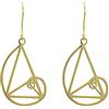 ScienceFox Fibonacchi - Orecchini a perno in argento Sterling 925, oro rosa, per matematica, studenti, fisica, biologia università, Argento