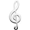 Alexander Castle Spilla a forma di chiave di violino, in argento Sterling 925, 45 x 18 mm, chiusura a spillo, elegante confezione regalo, Argento sterling, Nessuna pietra preziosa