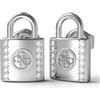 GUESS Orecchini Guess Le donne tengono vicino a chiudere Jube01096JWRHT-U-Acciaio inox Padlock Stones Logo Center