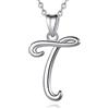 EUDORA Harmony Ball Collana Iniziale Argento Sterling 925 26 Lettere dell'Alfabeto Ciondolo Personalizzato Nome Gioielli Collane Regali per Donne Ragazze Festa della Mamma, Catena 45 cm