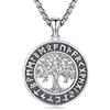 Eusense Collana di Gioielli Vichinghi in Argento 925 Ciondolo Amuleto Della Mitologia Norrena Regalo per Uomini Donne