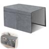 xtemtoamz Organizer per Bracciolo del Divano, Organizer Per Divano, Porta Telecomandi, Ripiano con 2 Tasche, Tasca Salvaspazio per Cellulare, Telecomandi, Grigio Scuro, 40x110 cm