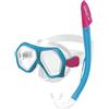 Speedo Leisure Junior Dual Lenses Combo Occhiali da Nuoto, Bambini, Aqua Splash/Ultra Pink, Taglia Unica
