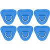 PATIKIL 6 Pz Anelli a D per Tavola Paddle 3,5, in Acciaio Inox, Patch in PVC Senza Colla Inclusa per Gommone Kayak Barca Gonfiabile Tavola Surf, Blu