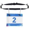 Zerquell Cintura Porta Numero per Triathlon, Maratona, Jogging, Ciclismo, 91 cm, Cintura da Corsa, Elastico Sportivo con Chiusura a Clip (Nero)
