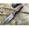Perkin Coltello da Caccia Damasco con Coltello Sharpcraft a Lama Fodera SK1300