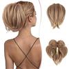 SEGO Chignon per Capelli con Clip Coda Cavallo Capelli Extension Posticci per Capelli Extension Coda Sintetica Ondulato Finti Posticci Messy Hair Bun con Filo di Metallo flessibile # 12T24