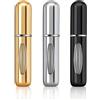 NONE Mini atomizzatore di profumo ricaricabile in alluminio, atomizzatore di profumo da viaggio 5 ml, dispenser di profumo portatile, custodia per profumo ricaricabile Rugg
