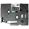 compatibile con BROTHER Nastro Compatibile Laminato Bianco su Nero (6mm X 8m) per BROTHER TZe-315
