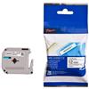 compatibile con BROTHER Nastro Compatibile Nero su Bianco (12mm X 8m) per BROTHER M-K231SBZ, M-K231S