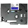 compatibile con BROTHER Nastro Compatibile Laminato Nero su Blu (12mm X 8m) per BROTHER TZe-531