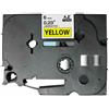 compatibile con BROTHER Nastro Compatibile Laminato Nero su Giallo (6mm X 8m) per BROTHER TZe-611