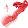 Dolamgel Vibratoreper donna Sex Toys, 3 in 1 sex toys con 10 modalità di oscillazione Vibratore,Vibratori Clotoride Lingua realistica, giocattoli sessuali Per Adulti Per Coppie Di Donne